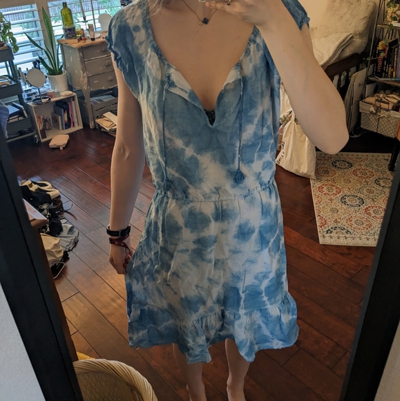 J. Crew dress hand dyed Indigo - Picture 2 of 5
